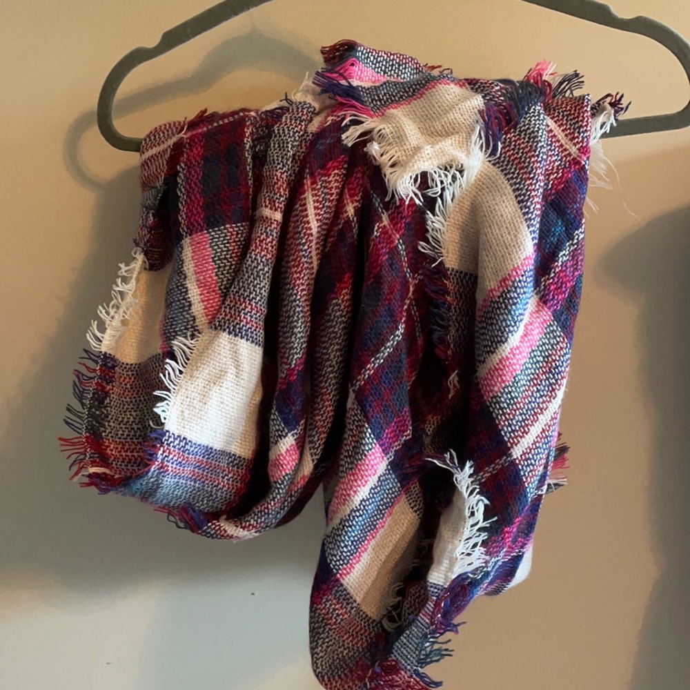 Trendy plain blanket scarf